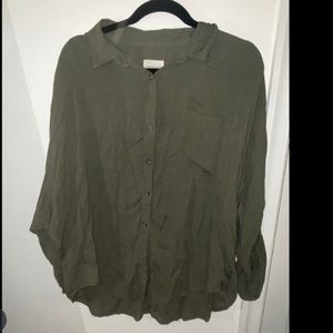 American Eagle Oversized Button Up